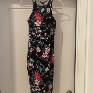 Floral Bodycon dress. Dress it up or down